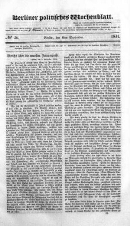 No 36, 6. September 1834