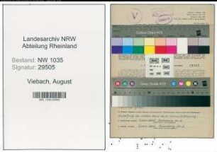 Entnazifizierung August Viebach , geb. 08.06.1890 (Schlosser)