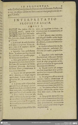 Interpretatio Prophetae Esaiae. Caput I.