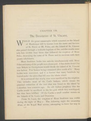 Chapter VII. - The desolation of St. Vincent.