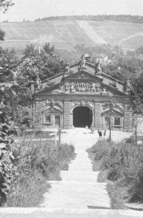 Würzburg: Neutor der Festung, von oben
