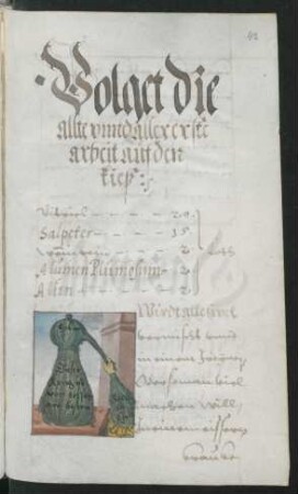 Alte und erste Arbeit auf den Kies