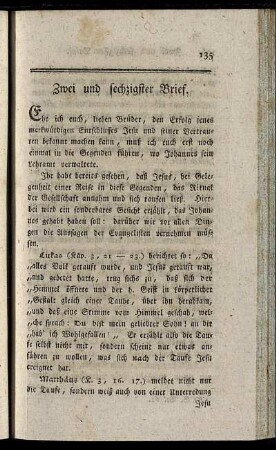 Zwei und sechzigster Brief. - Fünf und sechzigster Brief.
