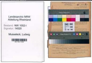 Entnazifizierung Ludwig Musseleck, geb. 12.09.1906 (Kaufm.Angestellter)