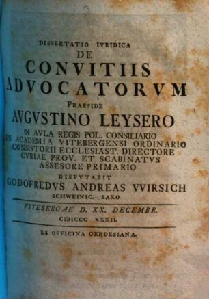 De convitiis advocatorum