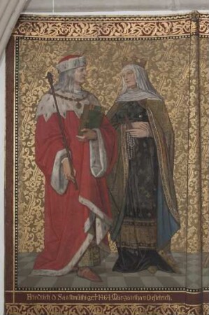 Wandbild: "Friedrich der Sanftmütige und Margaretha von Österreich"