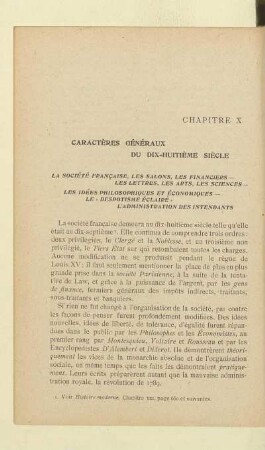 Caractères généraux du dix-huitième siècle