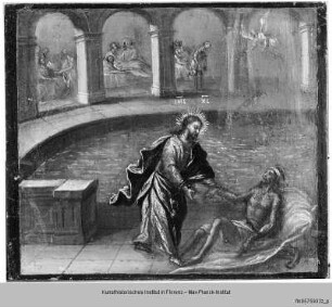 Weltgericht und Christus-Zyklus : Jesus heilt die Kranken am Teich Bethesda