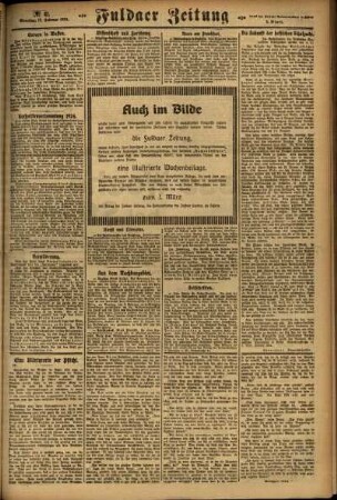 Zweite Ausgabe vom Sonntag, den 17. Februar 1924.