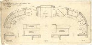 Pfann, Paul; Nürnberg; Landesausstellung 1906, Kunstausstellungsgebäude - Technische Hochschule (Teilgrundriss)