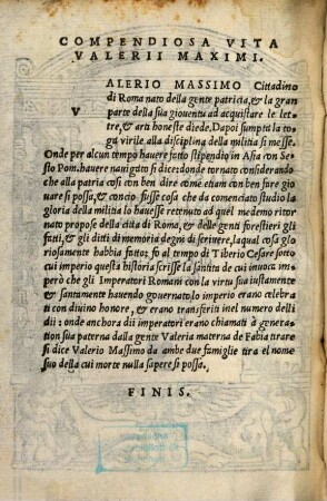 Valerio Massimo, Volgare & Li fatti & li detti li quali sono degni de memoria della citta di Roma e delle strane genti