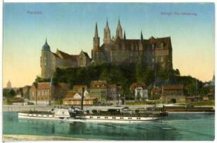 Meißen. Albrechtsburg und Dom - Dampfer Aussig