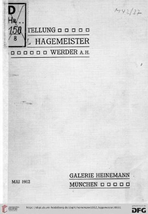 Ausstellung: Karl Hagemeister, Werder