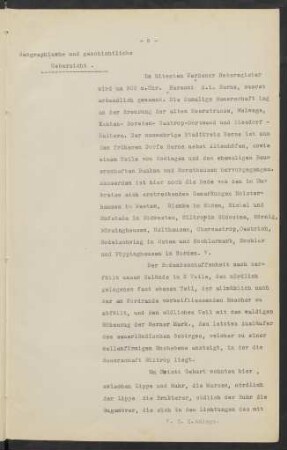 Geographische und geschichtliche Uebersicht
