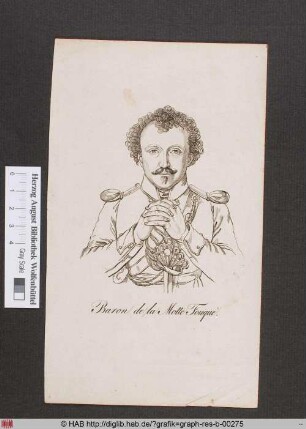 Porträt des Baron de la Motte Fouquét