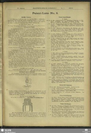 Patent-Liste No. 8
