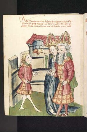 Rahmenerzählung: Diocletianus fordert, daß Castelle sein Gleichnis mit anhört