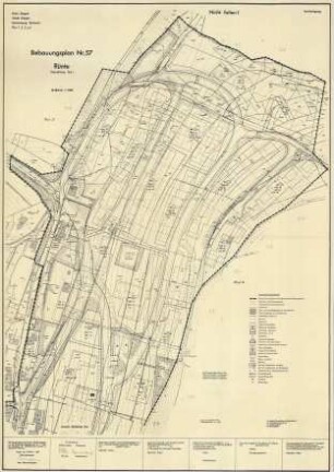 Bebauungspläne: Kreis Siegen, Stadt Siegen, Gemarkung Bürbach Flur 1-4, Bebauungsplan Nr. 57 Rünte (Nördlicher Teil)