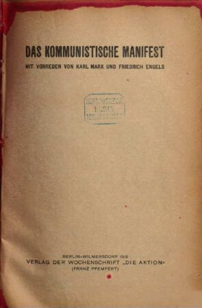 Das kommunistische Manifest