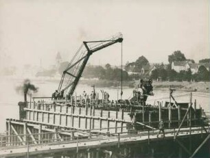 Rheinbrücke bei Remagen, Deutschland, 1917