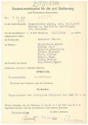 Bogenrieder, Alois