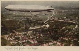 Luftschiff "Graf Zeppelin" über Leipzig
