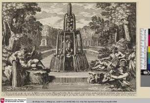 [Brunnenentwurf mit Salamakis und Hermaphroditos; Salmacis et Hermaphrodite]