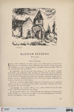 4: KLoster Neuburg : Anno 1923