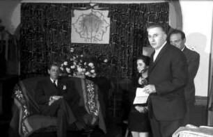 Freiburg: Mercystraße; Prof. Mihailescu; Ansprache, Hintergrund Prinz Nicolaus