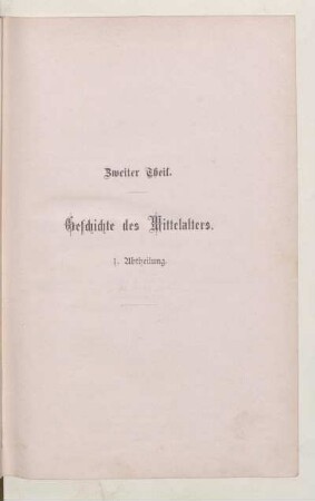 Zweiter Theil