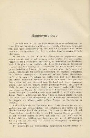 Hauptergebnisse