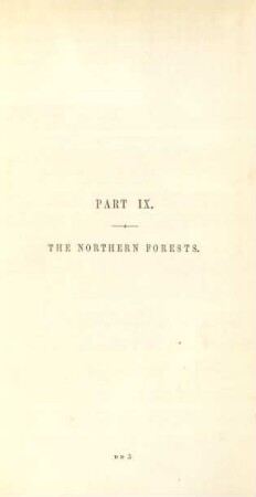 Part IX. The Northern forests
