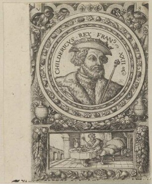 Bildnis des Childrich II., König des Fränkischen Reiches