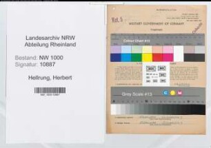 Entnazifizierung Herbert Hellrung, geb. 04.12.1918 (Steuerinspektor)