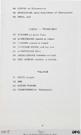 Hausrat (Nr. 191-196)