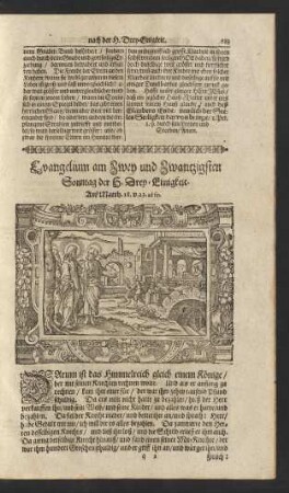 Evangelium am Zwey und Zwantzigsten Sonntag nach der H. Drey-Einigkeit. ...