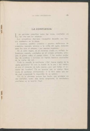La confianza