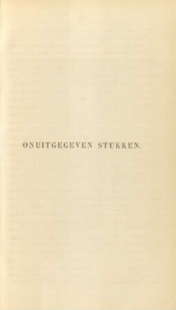 Onuitgegeven stukken