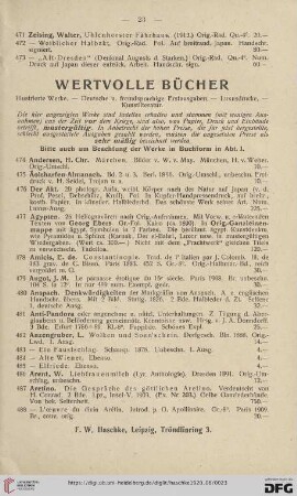 Wertvolle Bücher (Nr. 474 - 1092)