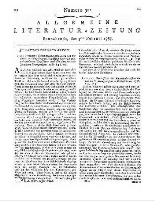 Urkundliche Nachrichten von der durch den Magistrat zu Nürnberg neuerlich ausgeschriebenen Kopfsteuer und den darüber entstandenen Bewegungen. [S.l.] 1786