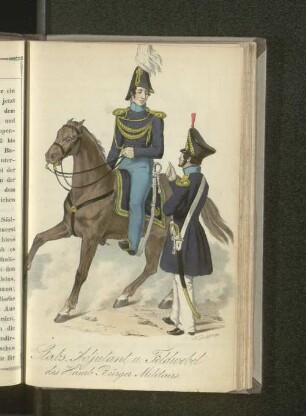 Stabs Adjutant u. Feldwebel des Hamb. Bürger Militairs.