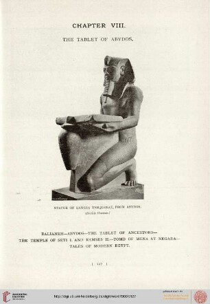 VIII: The Tablet of Abydos