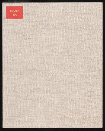 Willehalm : Hdschr. 400