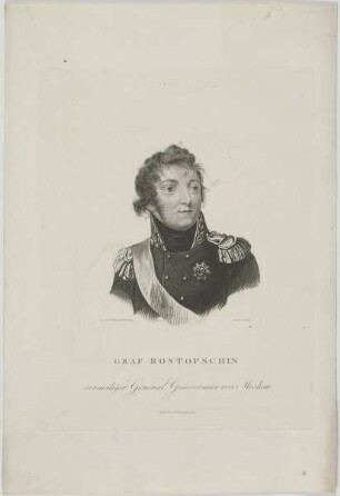 Bildnis von Graf Rostopschin