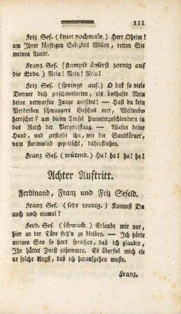 Achter Auftritt