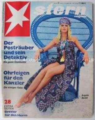 Wochenzeitschrift "stern" u.a. zur Ohrfeige für Bundeskanzler Kiesinger von Beate Klarsfeld
