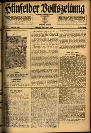 Zweite Ausgabe vom Samstag, den 03. April 1920.