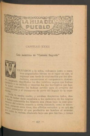 Capítulo XXXII - Las mentiras de "Caimán Sagrado"