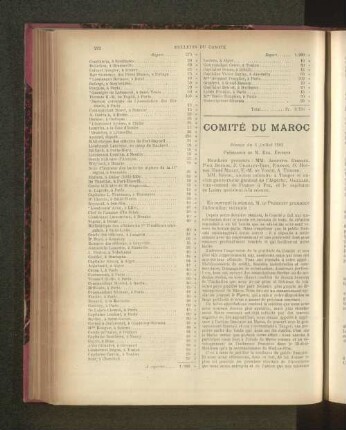 Comité Du Maroc.