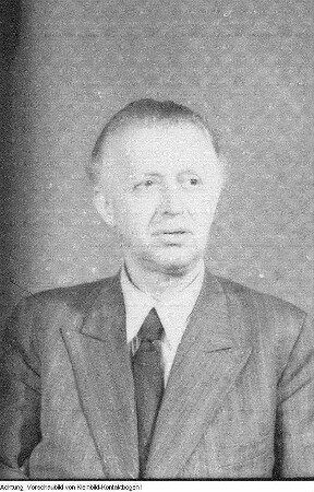 I. oder II. Landesparteitag der SPD. Unbekannter Delegierter, 1945/46.